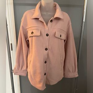 Women’s Size Medium Blush Shacket